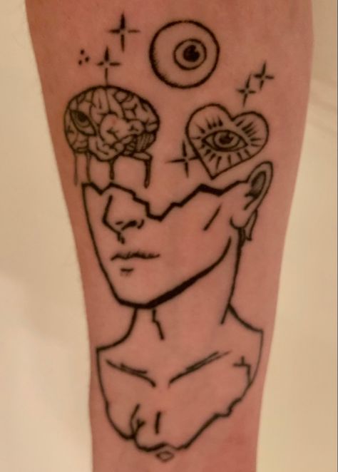 Open Your Eyes Tattoo, Open Mind Tattoo Ideas, Open Your Mind Tattoo, Open Minded Tattoo, Open Mind Tattoo, My Own Tattoo, Mind Tattoo, Own Tattoo, Eyes Open