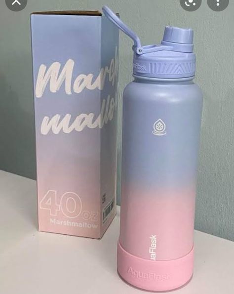 Flask Aesthetic, Aqua Flask, Big Water Bottle, Flask Design, Preppy Kids, Army Room Decor, Stationery Obsession, Cute Stationary School Supplies, Bottle Collection