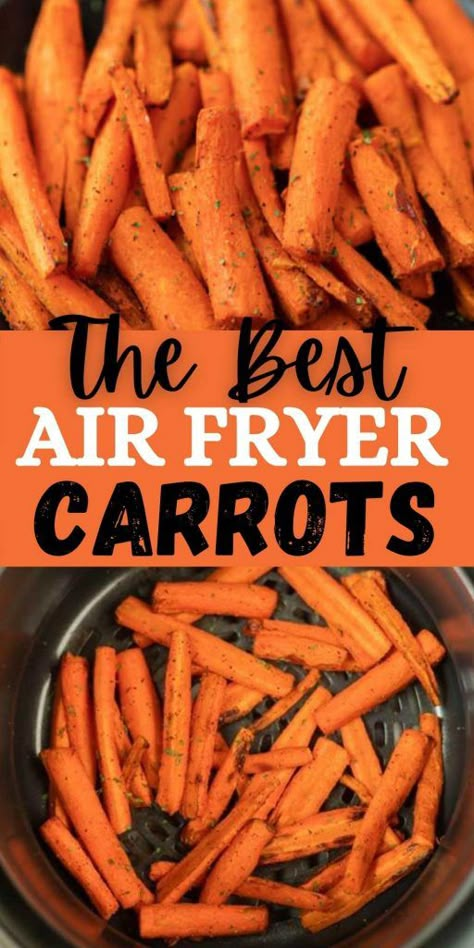 Air Fryer Carrots Recipe, Air Fryer Baby Carrots, Air Fryer Carrots, Honey Glazed Roasted Carrots, Baby Carrot Recipes, The Best Air Fryer, Carrot Fries, Carrots Recipe, Best Air Fryer