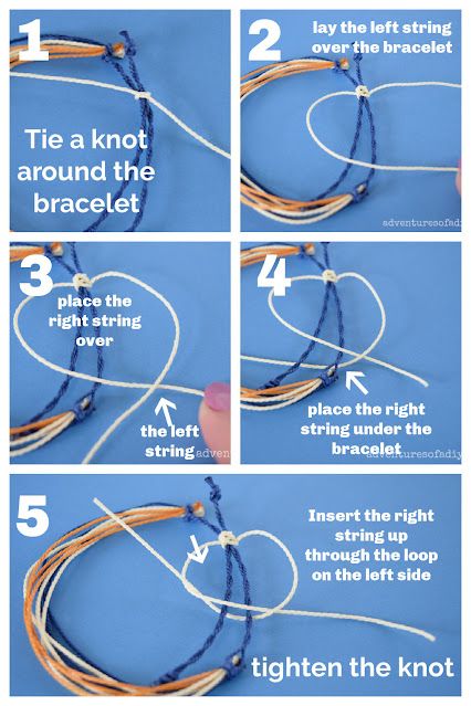 How To Do A Sliding Knot, How To End A Friendship Bracelet Sliding Knot, How To Make A Bracelet Adjustable Easy, How To Tie Adjustable Bracelet Knot, How To Make A Thick Knotted Bracelet, Self Tightening Bracelet Knot, Macrame Sliding Knot, How To Make Adjustable Bracelets Sliding Knot, How To Make And Adjustable Bracelet