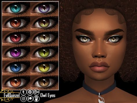 Sims 4 The Owl House Cc, Sims 4 Eye Colour Cc, The Sims 4 Eye Color, Ts4 Eye Color, Sims 4 Occult Eyes, Skin Details, Eye Details, Owl Eyes, Male Eyes