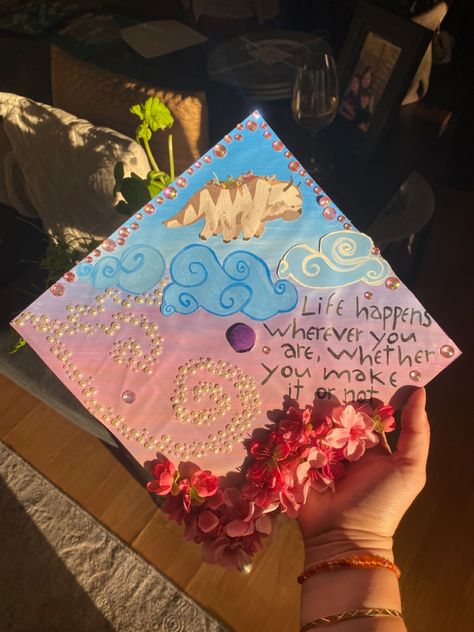 appa grad cap atla Grad Cap Ideas Avatar The Last Airbender, Ted Lasso Graduation Cap, Graduation Cap Ideas Atla, Skyrim Graduation Cap, Pocahontas Graduation Cap, Graduation Cap Atla, Hercules Graduation Cap, Lord Of The Rings Graduation Cap, Avatar The Last Airbender Decor