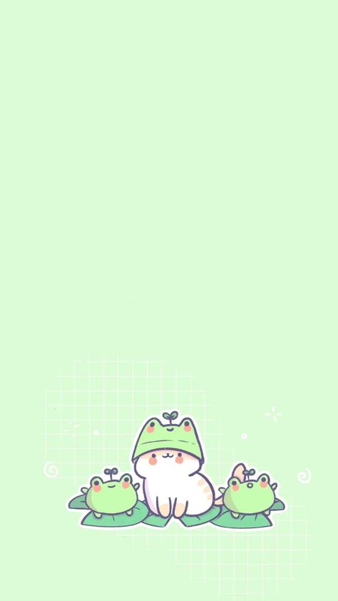 Cat And Frog, Cute Froggy, Frog Wallpaper, Super Powers Art, Pretty Phone Wallpaper, Funny Frogs, Cute Frog, Frog Art, Cute Frogs