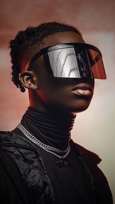 Afrofuturism Aesthetic, Futurism Fashion, Afrofuturism Art, Afro Punk Fashion, Hip Hop Poster, Dark Skin Beauty, Emotional Photography, Photoshoot Themes, Human Poses Reference