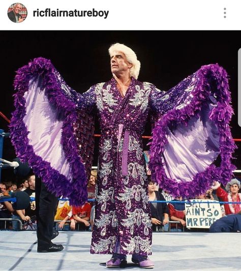 Flair Outfit, Wrestling Costumes, Nwa Wrestling, Wrestling Outfits, Wrestling Stars, Wwe Legends, Ric Flair, Wrestling Superstars, Wrestling Wwe