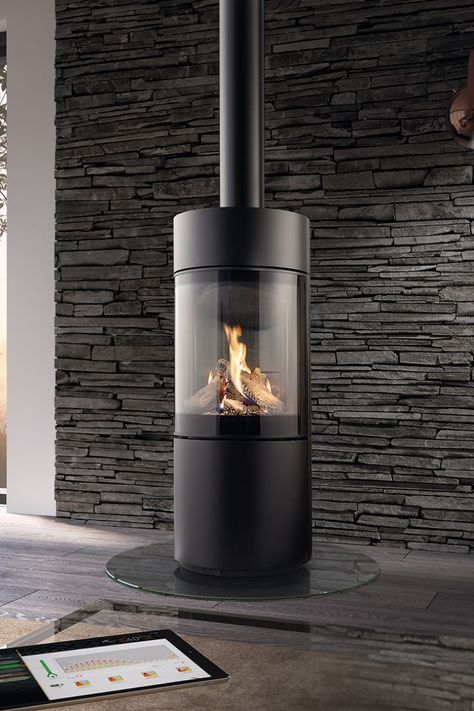 Free Standing Gas Stoves, Modern Stove, Contemporary Gas Fires, Gas Stove Fireplace, Wood Stove Chimney, Gas Log Burner, Modern Stoves, Suspended Fireplace, Standing Fireplace