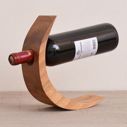 Wooden Spoon Holder Ideas, Wooden Wine Bottle Holder, Modern Wine Rack, Wine Rack Design, Wood Wine Rack, Table Surface, Wood Wine Racks, Metal Furniture Design, Wine Bottle Holder