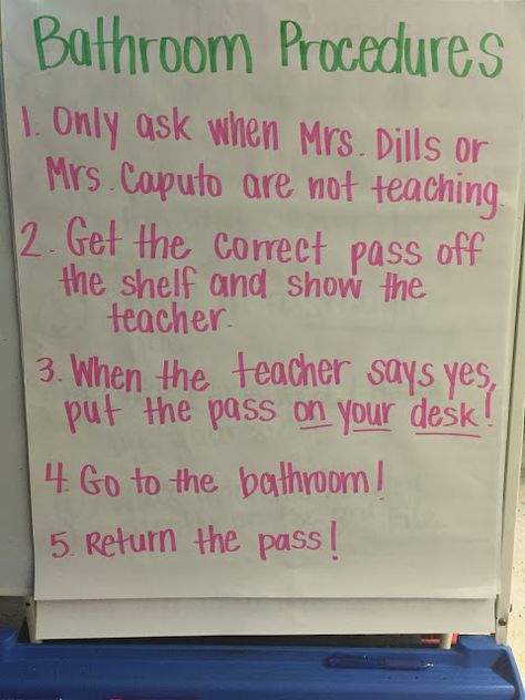 Bathroom Procedures Elementary, Back To School Procedures, Bathroom Procedures, School Procedures, Teaching Time, Teaching Career, School Schedule, Get Back To Work, Classroom Environment