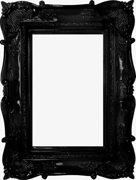 Recreation Therapy, Ornate Picture Frames, Png Aesthetic, Black Picture Frames, Black Picture, Frame Clipart, Ornate Frame, Image Frame, New Wall