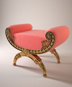 Smart Tiles, Stylish Chairs, Coral And Gold, Rococo Style, Luxury Sofa, Beautiful Furniture, Wisteria, Rococo, Sofa Chair