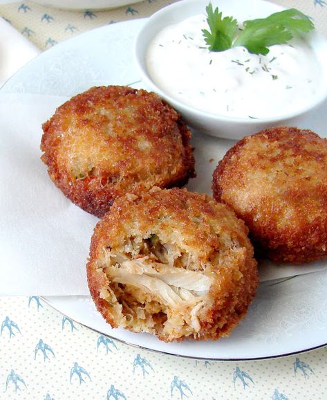 Crab Croquettes Recipe, Keto Croquettes, Crab Croquettes, Deviled Crab Recipe, Crab Cake Bites, Croquettes Recipe, Sea Foods, Potato Croquettes, Night Recipes