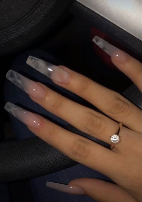 Clear Acrylic Nails, Milky Nails, Ombre Acrylic Nails, Long Acrylic Nails Coffin, Long Square Acrylic Nails, Bling Acrylic Nails, Acrylic Nails Coffin Short, Pink Acrylic Nails, Clear Nails