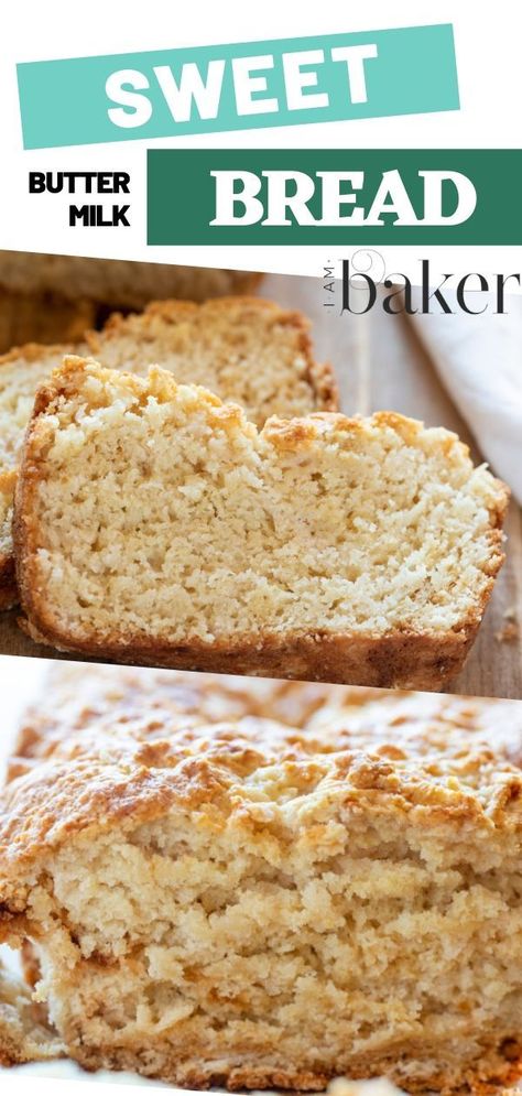 Old Fashioned Buttermilk Sweet Bread is a recipe we make often because it is so versatile! It’s a sweet quick bread and goes perfectly with almost any meal! This easy quick bread is a great option for any meal breakfast, lunch, or dinner! Old Fashion Sweet Bread Recipes, Quick Breads Made With Buttermilk, Bread Recipes Using Buttermilk, Breads With Buttermilk, Easy Buttermilk Bread, Quick Bread With Buttermilk, Buttermilk Sweet Bread, Quick Breads Using Buttermilk, Buttermilk Quick Bread Recipes