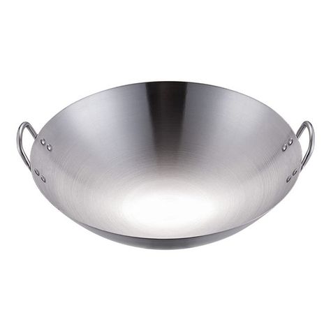 DOITOOL Stainless Steel Wok Pow Wok Stir Fry Pans Chinese Cooking Pan with Double Handle for Stir- Fry Grilling Frying Steami Chinese Stir Fry, Wok Pan, Wok Cooking, Large Fries, Deep Frying Pan, Induction Stove, Stainless Steel Pans, Woks, Cooking Pan