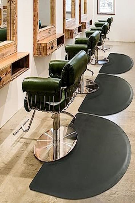 【High Heel Proof】And Antifatigue mat also can be used under high heels, The PVC surface is durable and anti fatigue. Barber Shop Chairs, Comfortable Office, Anti Fatigue Mat, Chair Mat, Salon Chairs, Barber Chair, Chair Mats, Commercial Furniture, Shop Chair