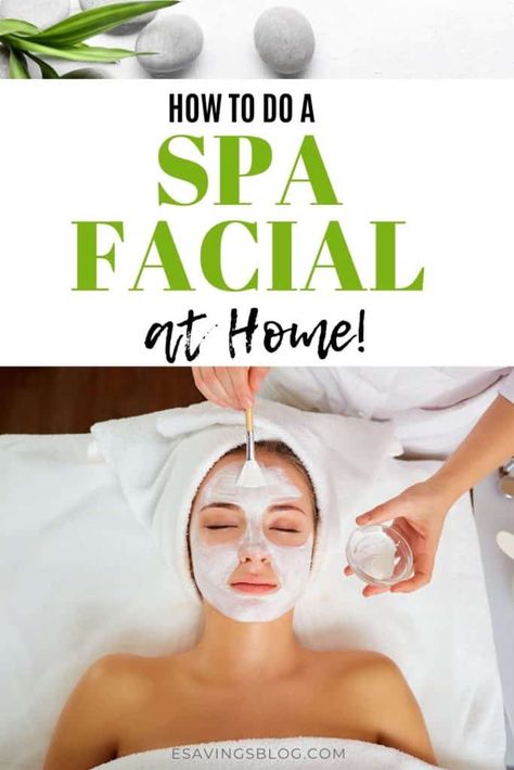 How to do a spa facial at home on a budget! Facials can get very expensive and can easily be done at home! #skincare #facials #facialathome #pamper Beauty Treatments Spa, Spa Facials, Skin Care Routine For Teens, Diy Facials, Facial At Home, Diy Spa Day, Skin Care Routine For 20s, Diy Beauty Treatments, Spa Facial