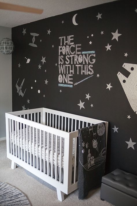 Star Wars Themed Nursery Boys, Star Wars Nursery Gender Neutral, Star Wars Themed Nursery Girl, Star Wars Inspired Nursery, Star Wars Theme Nursery, Nerdy Nursery Themes, Gender Neutral Star Wars Nursery, Harry Potter Star Wars Nursery, Starwars Nursery Themes