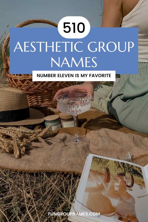 Explore over 510 aesthetic group names categorized by themes like nature, art, vintage, and modern trends. Find your perfect name! Life360 Group Names, Aesthetic Group Names, Aesthetic Names For Instagram, Girls Group Names, Nature Names, Group Names Ideas, Rare Names, Group Names, Friendship Group