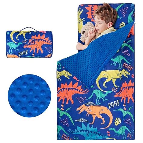 Also available in space, mermaid, cars, and two unicorn patterns. Upgraded Extended Version: The napping mat length is 55 inches long and fits most children ages 2 to 7 years old. Our sleeping mat feature playful cartoon patterns and bright colors, full of childlike fun and joy. Nap mats for preschool designed specifically for children create a cozy, warm nest for little ones, allowing them to feel protected while enjoying a good night's rest and sweet dreams. Rollup Design, Nap Mats, Preschool Designs, Toddler Nap Mat, Blanket And Pillow, Toddler Nap, Blue Dinosaur, Nap Mat, Sleeping Mat