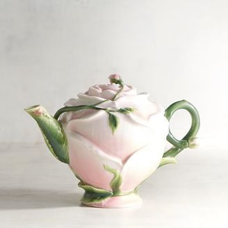 Pretty Rose Teapot Flower Teapot, Pink Teapot, Rose Teapot, Cute Teapot, Clay Teapots, Pink Tea, Teapots And Cups, Rose Bud, Cute Kitchen