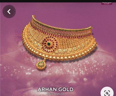 Choker Necklace Designs In Gold, Gold Necklace Indian Bridal Jewelry Choker, Jewelry Design Necklace Choker, Rajputi Jewellery Choker, Darbari Jewellery Gold, Antique Choker Designs, Rajputi Gold Jewellery, Choker Designs Gold, Chokar Design Jewelry In Gold