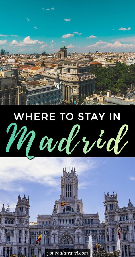 Where to stay in Madrid (according to a local) - Not sure where to book your accommodation in Madrid? Find out where to stay in Madrid based on your budget, as well as individual preferences. Our Madrid travel guide has information on all neighbourhoods so you know exactly where to base yourself during a trip to Madrid. #madrid #spain #travel #guide Where To Stay In Madrid, Madrid Spain Travel, Space The Final Frontier, Madrid Travel, Couples Travel, Spain Fashion, Spain Travel Guide, Spain Vacation, Travel Spain