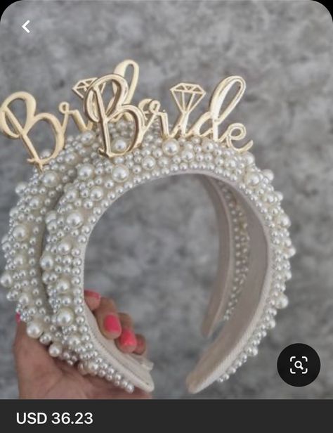 Bachelorette Party Headband, Headband Bride, Crown Bride, Pearl Bride, Bride Crown, Bachelorette Party Planning, Bridal Bachelorette Party, Bride Headband, Bachelorette Party Bride