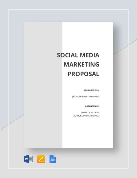 Instantly Download Social Media Proposal Template, Sample & Example in Microsoft Word (DOC), Google Docs, Apple Pages Format. Available in A4 & US Letter Sizes. Quickly Customize. Easily Editable & Printable. Social Media Proposal Template, Social Media Strategy Template, Marketing Proposal, Powerpoint Ideas, Business Guide, Project Proposal Template, Proposal Design, Business Proposal Template, Party Invite Design