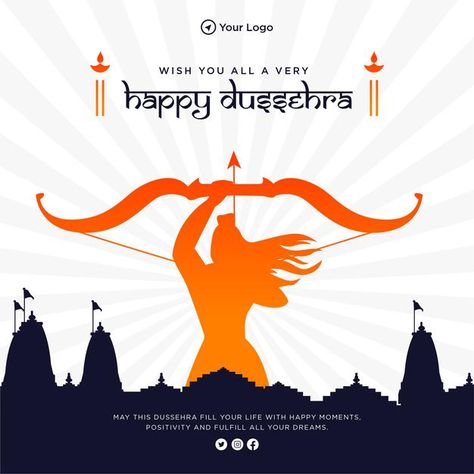 Happy Dusshera, Happy Dussehra, Hindu Festivals, Banner Template Design, Indian Festivals, Adventure Tours, Happy Moments, Banner Design, Online Marketing