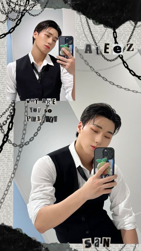 Choi San Suit Wallpaper Background Hd HQ black Twitter Ateez San Suit Ateez, Choi San In Suit, San Bf Material Wallpaper, San Ateez Outfit, Choi San Suit, San Background, San Outfits Ateez, San Suit, San Wallpaper Ateez