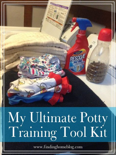 My Ultimate Potty Training Tool Kit | Finding Home Blog Potty Training Tools, Training Kit, Home Management, Potty Training, Future Kids, Tool Kit, Kid Stuff, Helpful Hints, Cleaning Supplies