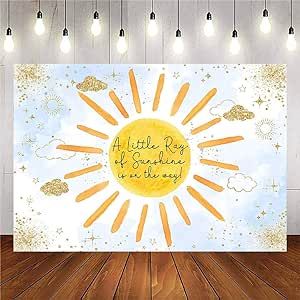 Birthday Photo Background, Fiesta Shower, Baby Shower Background, Baby Boy Shower Party, Sunshine Baby Showers, 1st Birthday Banners, Shower Backdrop, Boho Sun, Rainbow Baby Shower