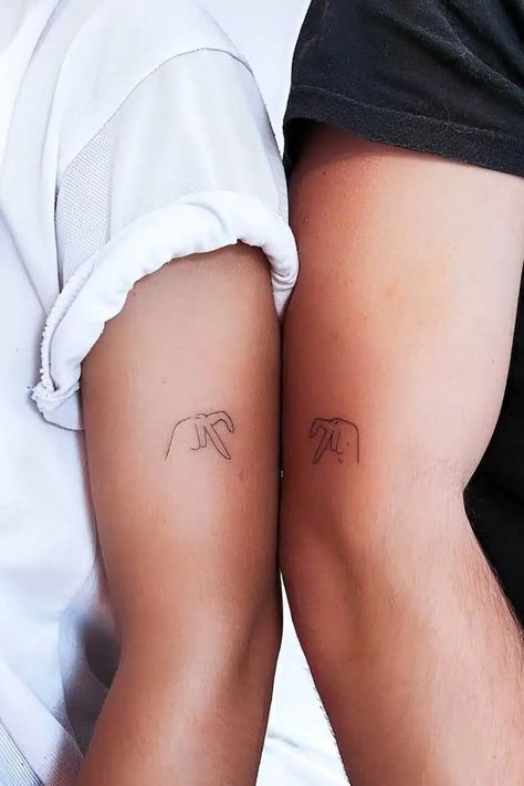 30 Simple Yet Meaningful Matching Tattoos Best Friend Tattoos That Connect, Tattoos For Opposite Best Friends, Complementary Tattoos Friends, Matching Bestie Tattoos Guy And Girl, Small Matching Sister Tattoos For 2, Tattoo For Two Friends, Matching Tattoos For Best Friends Funny, 2 Best Friend Tattoos, Best Friend Tattoos Meaningful Friendship