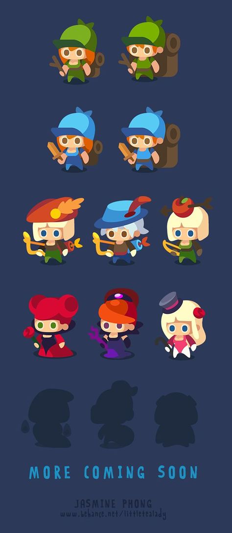 Flat art style again - Bryan Chibi Games, Idle Game, 3d Karakter, Game 2d, Vector Game, Gameboy Color, 2d Game Art, Games Art, 2d Character