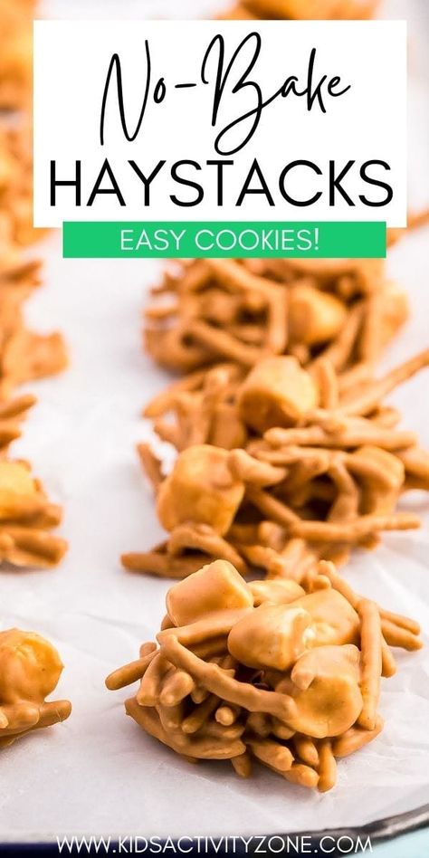 No Bake Haystack Cookies, Chow Mein Noodle Cookies, Peanut Butter Haystacks, Haystack Cookies, Haystacks Recipe, Hot Chocolate Cookies Cups, Crisp Recipes, Chocolate Chip Pecan Cookies, Peanut Butter Marshmallow