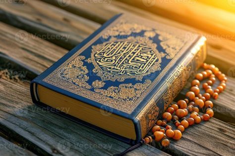 AI generated Islamic Holy Al Quran with Arabic calligraphy and tasbih beads Online Quran, Learn Quran, The Quran, Tree Saw, Wedding People, Islamic Messages, Cityscape Photos, Holy Quran, Heart With Arrow