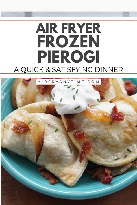 Transform frozen pierogi into crispy, golden delights with your air fryer! 🥟✨ Click here for an easy recipe that turns these classic dumplings into delicious snacks or meals in minutes. #AirFryerRecipes #FrozenPierogi #QuickMeals  Click to our site to get the recipe or click save to keep it for later. Pierogi Air Fryer Frozen, Air Fryer From Frozen, Frozen Pierogies, Recipe For Air Fryer, Air Fryer Cooking Times, Frozen Appetizers, Frozen French Fries, Frozen Foods, Loaded Baked Potatoes