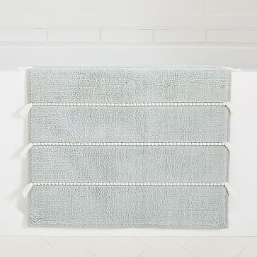 Sea Salt Blue, Modern Bath Mat, Teen Furniture, Striped Shower Curtains, Spa Towels, Bath Linens, West Elm, Mat Rugs, Bath Rugs