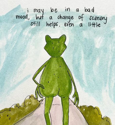 Frog Quotes, Little Things Quotes, Frog Art, Happy Words, Positive Self Affirmations, Feeling Down, A Quote, Austin Tx, Cute Quotes