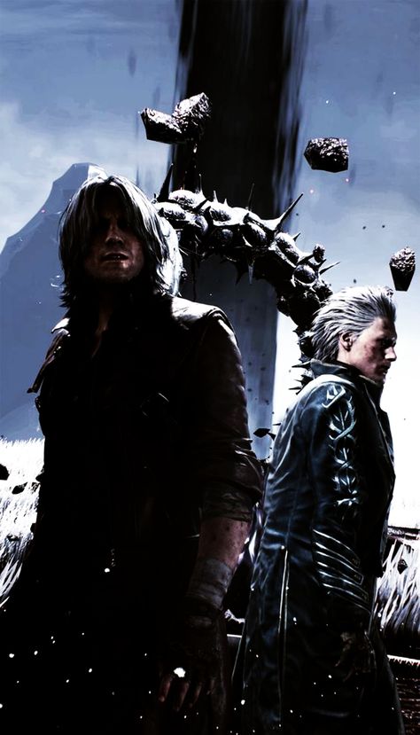 Dmc 5 Wallpapers, Virgil And Dante, Dante X Vergil Dmc, Dmc 5 Dante, Vergil And Dante, Dante And Vergil, Huge Tree, Devil May Cry 5, Devil May Cry 4