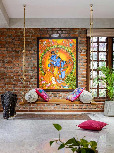 Indian Room Decor, Colourful Living Room Decor, India Home Decor, Indian Living Rooms, Indian Home Design, Indian Home Interior, Ethnic Home Decor, Colourful Living Room, Living Room Design Decor