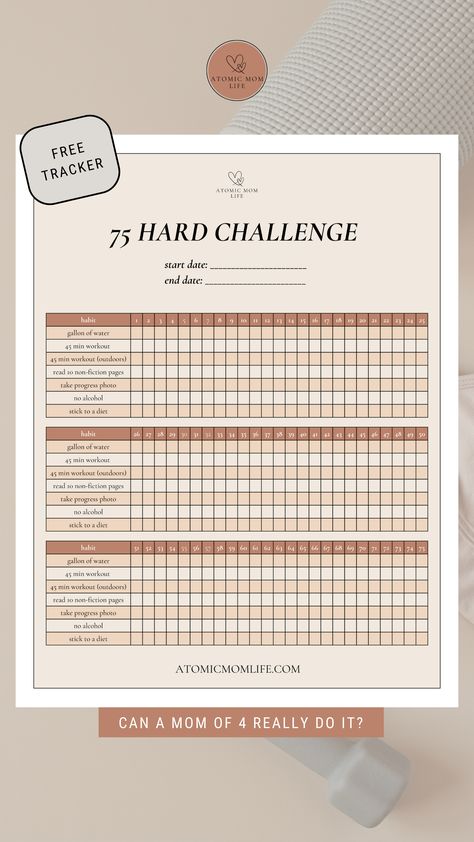 75 Hard Diet Ideas, 75 Hard Challenge Tracker Free Printable, 75 Challenge, 45 Min Workout, Dark Living Room, 75 Hard Challenge, Soft Challenge, Hard Challenge, 75 Soft