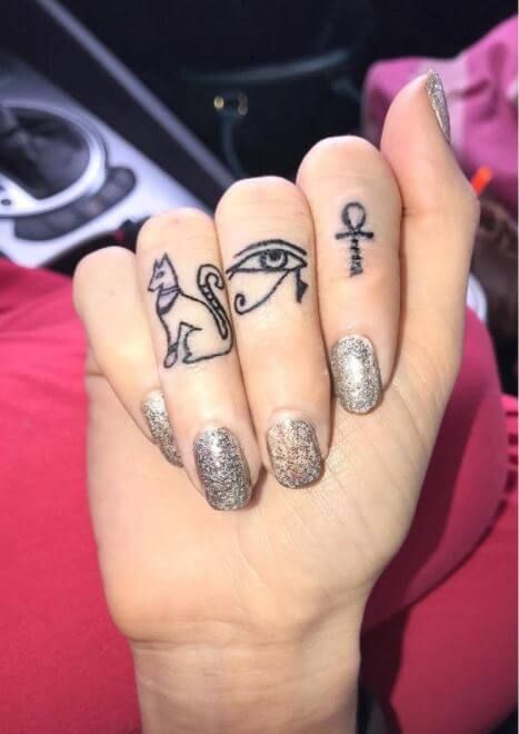 Finger Tattoos Egyptian, Ancient Egyptian Women Tattoo, Egyptian Finger Tattoo For Women, Tattoo Ideas Female Egyptian, Female Egyptian Tattoo, Egyptian Finger Tattoo, Egyptian Tattoo For Women Symbols, Eygptain Tattoos For Women, Egypt Tattoo For Women