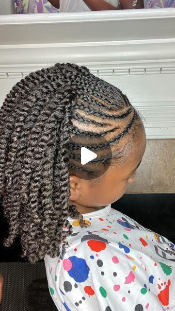 MYLA ILY on Instagram: "Braids & Twists!

Y’all will probably getting twists in every variation this summer!! It’s up for protective styles!

#braidsandtwists #twostrandtwist #twostrandtwists #braidstyle" Kid Two Strand Twist Styles, Half Braids Half Twist Natural Hair, Kids Hairstyles Twists, Two Strand Twist Kids Girl Hairstyles, Cute Twist Hairstyles For Kids, Twists Hairstyles For Kids, Toddler Girl Protective Hairstyles, Two Strand Twist Natural Hair Kids, Two Strand Twist Hairstyles For Kids