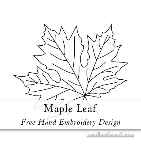 Sometimes, you need to embroider just a touch of the season. Instead of a full-fledged, all-out, massive seasonal embroidery project, a simple nod to the season may do. And what better nod to fall than the maple leaf? It's the quintessential emblem of autumn color. Granted, it's not the only Autumn Leaf Embroidery Pattern, Embroidered Maple Leaf, Maple Leaf Embroidery Pattern, Maple Leaf Embroidery Design, Autumn Leaf Embroidery, Seasonal Embroidery, Maple Leaf Embroidery, Free Hand Embroidery, Autumn Projects