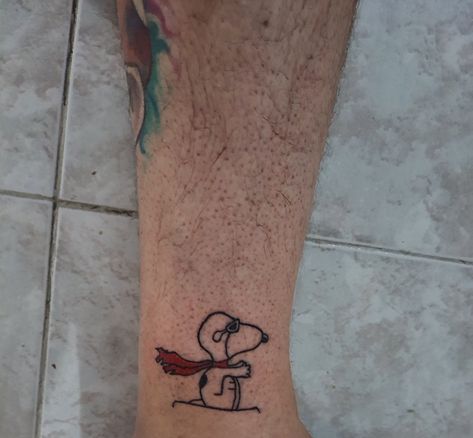 Snoopy Flying Ace Tattoo, Snoopy Joe Cool Tattoo, Peanuts Tattoo Ideas, Joe Cool Tattoo, Peanuts Tattoos, Muppets Tattoo, Peanuts Tattoo, Snoopy Tattoo Ideas, Luca Tattoo