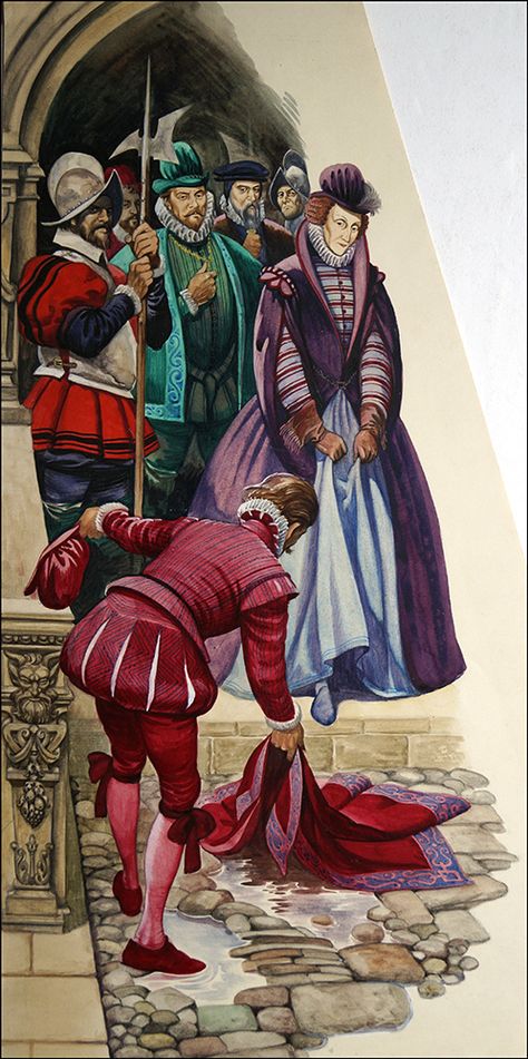 Queen Elizabeth and Sir Walter Raleigh by Peter Jackson Elizabethan Aesthetic, Elizabethan Costume, Robert Dudley, Walter Raleigh, Marie Stuart, Peter Jackson, Uk History, Mary Stuart, Mary I