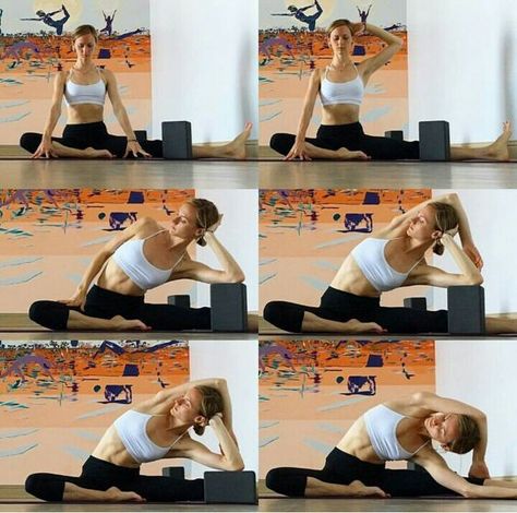 SIDE BENDS AND USING BLOCKS- especially for tight left side Yoga Blocks Exercises, Yin Yoga Sequence, Yin Yoga Poses, Ashtanga Vinyasa Yoga, Yoga Kundalini, Yoga Sequence, Yoga Props, Yoga Iyengar, Yoga Posen