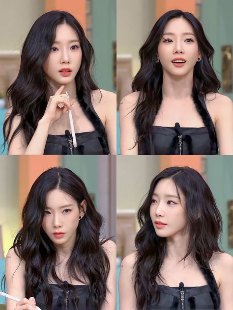 Taeyeon Makeup, Taeyeon Hair, Taeyeon Fashion, Snsd Fashion, Taeyeon Snsd, Preppy Hairstyles, Girls' Generation Taeyeon, Kim Taeyeon, Girls' Generation