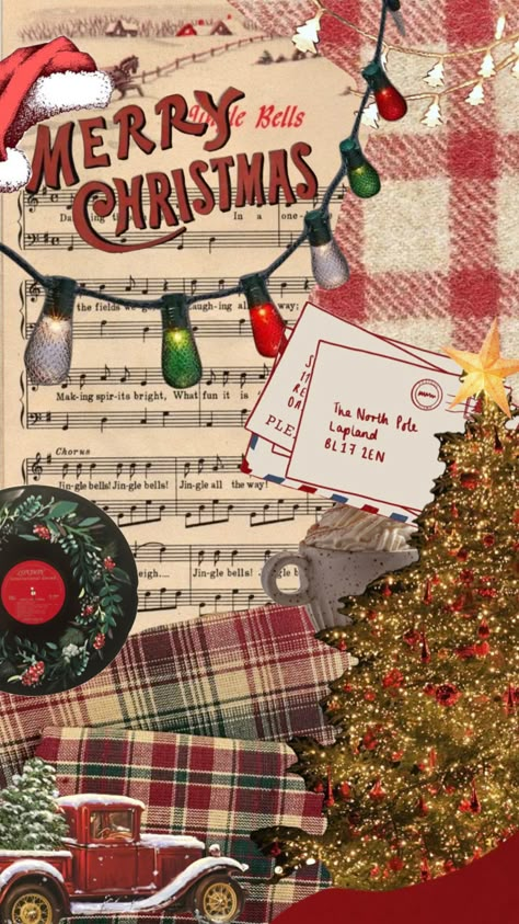 It’s Christmas timeeeeee Christmas Collage Lockscreen, Christmas Lockscreen Collage, Christmas Shuffles Wallpaper, Cute Vintage Christmas Wallpaper, Christmas Music Wallpaper, Xmas Collage, Chrismast Vibes Wallpapers, Christmas Phone Backgrounds Cute, Christmas Wallpaper Aesthetic Collage